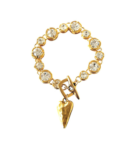 crystal heart bracelet-cvbhe-NEW