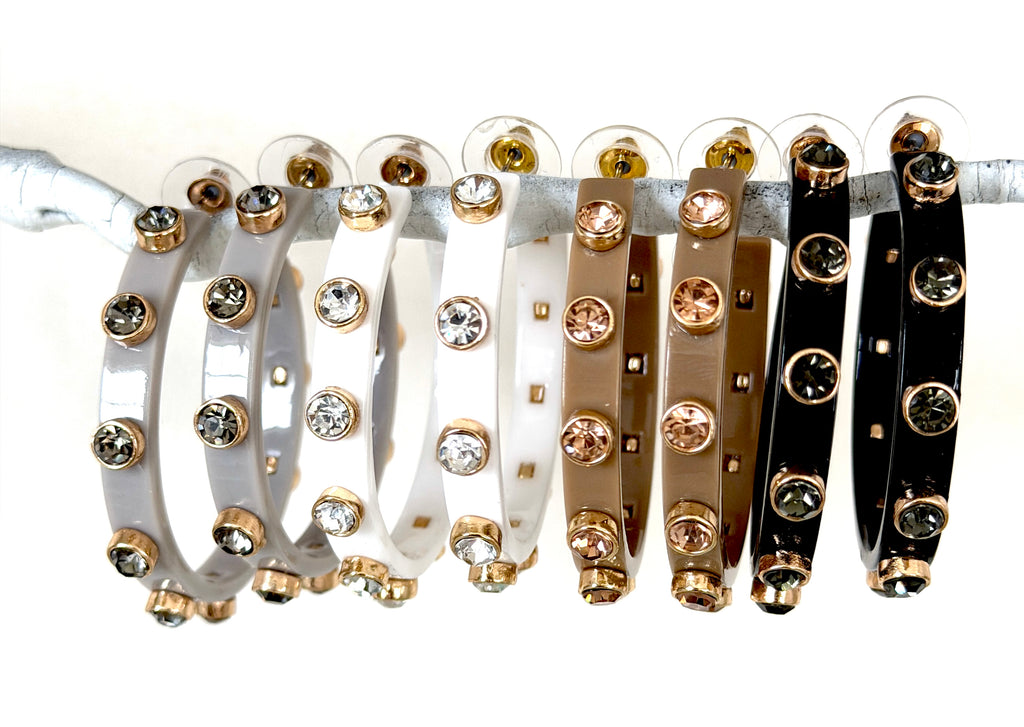 Crystal acylic hoops-cvcr-New