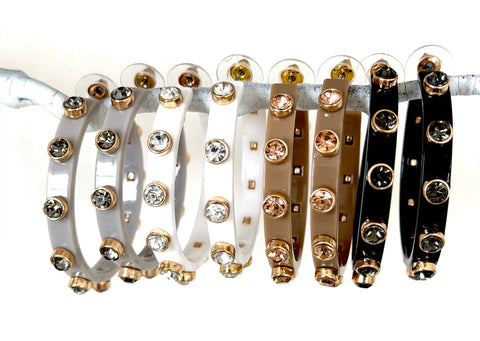 Crystal acylic hoops-cvcr-New