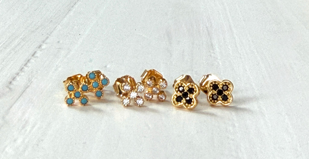 cz cross studs-cvcl-BEST SELLER