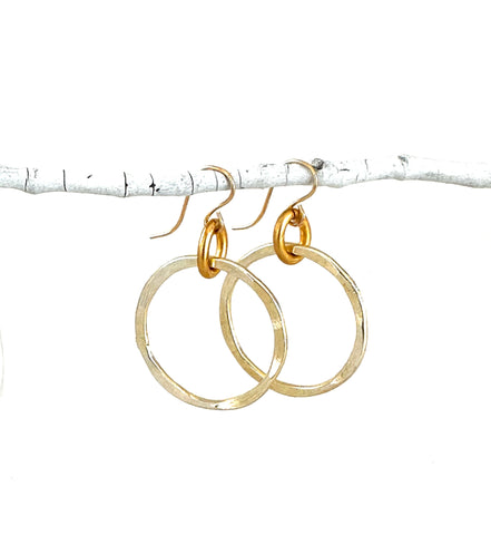 small hammered hoops-cvlghs-BEST SELLER