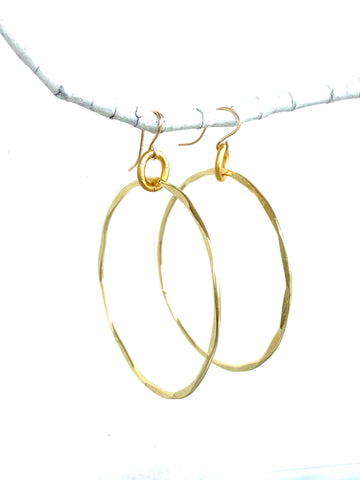 Large hammered hoops-cvlgh-BEST SELLER