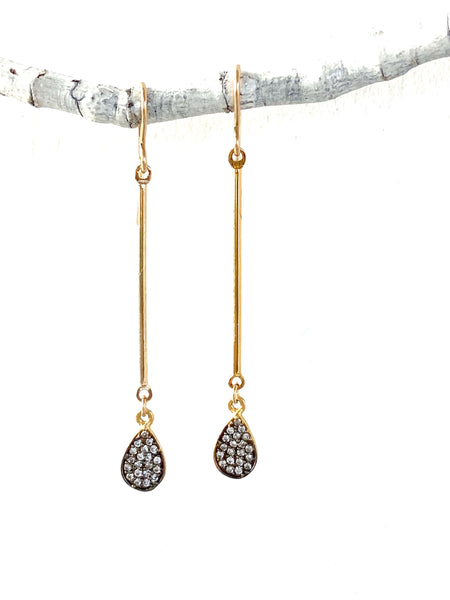 pave cz teardrops-cvczt