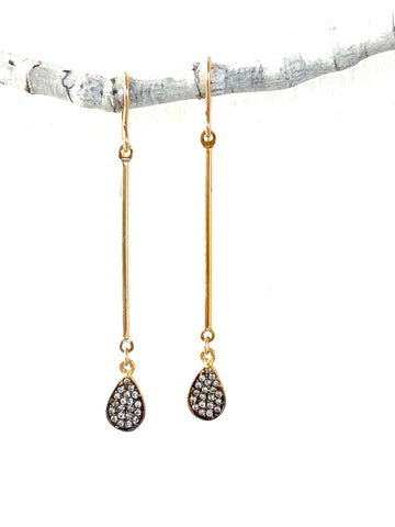 pave cz teardrops-cvczt